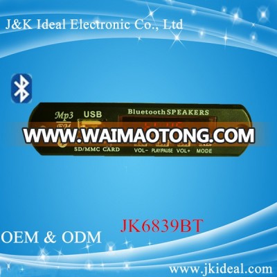 JK6839BT bluetooth usb mp3 audio module board 105*25.5mm