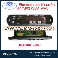 JK6836BT-MIC With microphone hands free call bluetooth mp3 player module